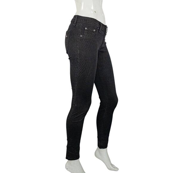 Rag & Bone Skinny Jeans Chevrn Ombre Black Stretch size 25 - Picture 4 of 9
